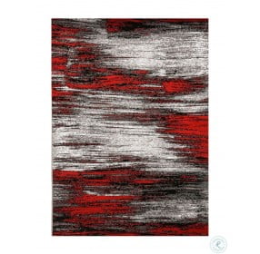 Sivas Gray and Red Small Area Rug