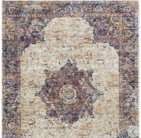 Payas Beige and Brown Area Rug