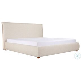 Luzon Wheat Upholstered Queen Platform Bed