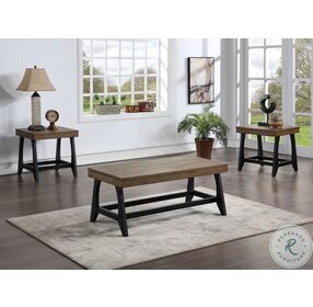 Ralston Caramel And Ebony Lift Top Occasional Table Set