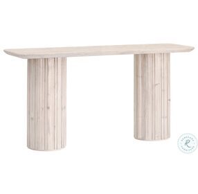 Roma White Wash Pine Console Table