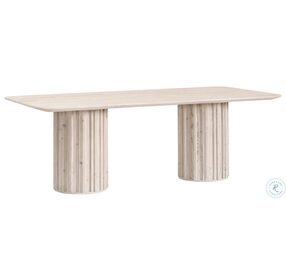 Roma White Wash Pine Dining Table