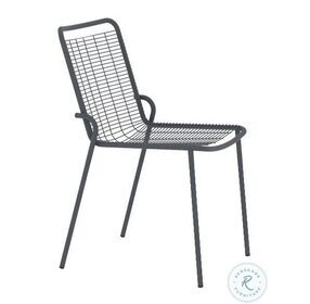 Roma Gray Stackable Outdoor Chair Set of 4