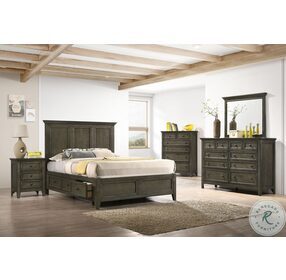 San Mateo Gray Storage Bedroom Set