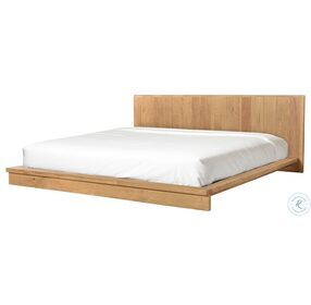 Plank Natural King Low Profile Bed