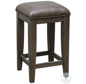 Denman Rich Brown Backless Counter Height Stool