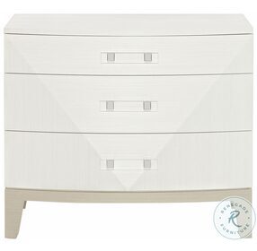 Axiom Linear Grey And White 34" Nightstand