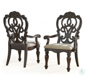 Royale Beige Arm Chair Set Of 2