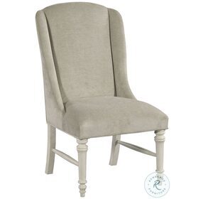 Grand Bay Parlor Egret Upholstered Wing Back Chair Set of 2
