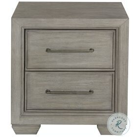 Andover Wire Brushed Grey 2 Drawer Nightstand
