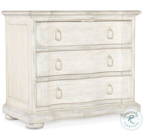 Traditions Soft White Three Drawer Nightstand