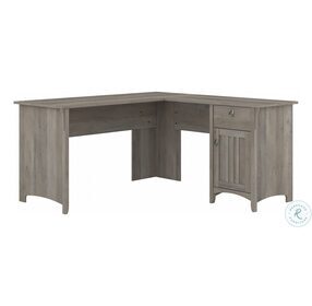Salinas Driftwood Gray 60" L Shaped Desk