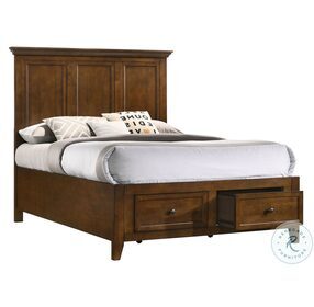 San Mateo Youth Tuscan Full Footboard Storage Bed with Deck