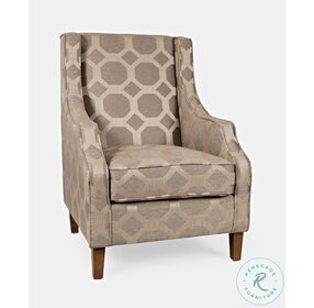 Sanders Taupe Accent Chair