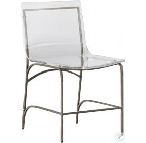 Penelope Acrylic and Silver Side Chair