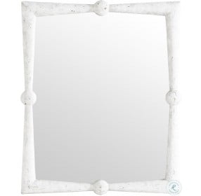 Scarlett Antique White Mirror