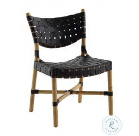 Morrison Black Leather Side Chair Set Of 2