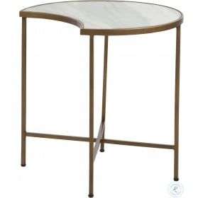 Sibyl Brushed Brass Moon Coffee Table
