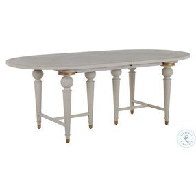 Rosemary Cerused White Dining Table