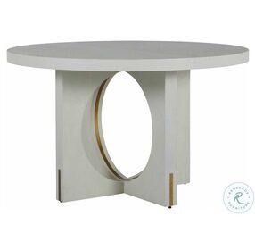 Sheila Cerused White Dining Table