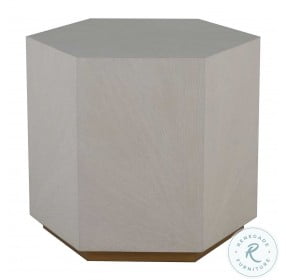 Winslet Cerused White Side Table