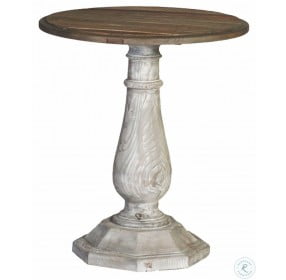 Hayden Recycled Wood White Accent Table