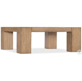 Commerce And Market Medium Natural Wood Square Cocktail Table