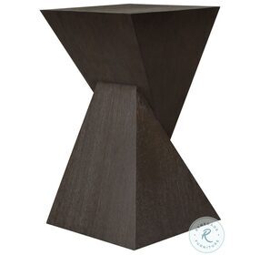 Scout Dark Espresso Oak Sculptural End Table