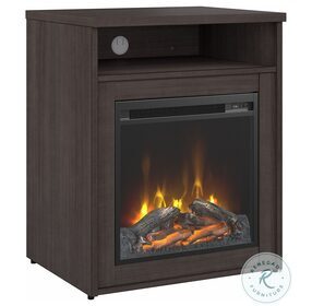 Studio C Storm Gray 24" Electric Fireplace with Shelf