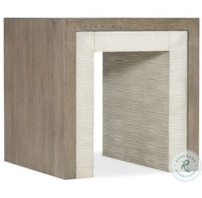 Skipper Gray Washed Oak And Textured Light Gray End Table