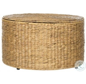 Jesse Natural Wicker Storage Cocktail Table