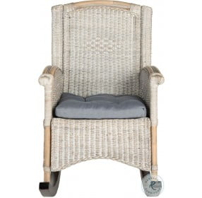 Verona Antique And Gray Outdoor Rocking Chair