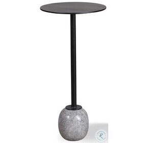 Crossings Serengeti Iron and Marble Accent Table