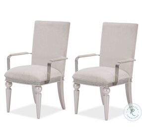 Glimmering Heights Ivory Arm Chair Set of 2