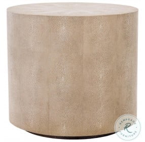 Diesel Natural Faux Shagreen End Table