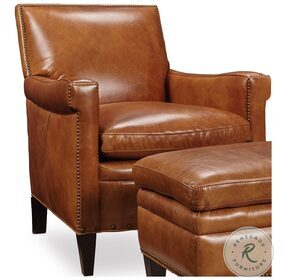 Jilian Warm Caramel Leather Club Chair