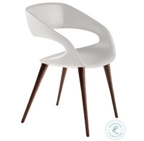 Shape White and Oak Dining Chair