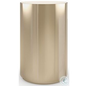 Signature Metropolitan Whisper Of Gold Roundabout Tall End Table