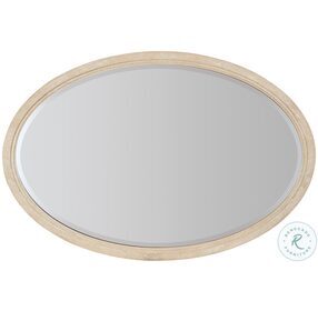 Nouveau Chic Sandstone Oval Mirror