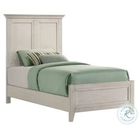 San Mateo Youth Rustic White Twin Panel Bed
