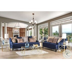 Sisseton Navy Living Room Set