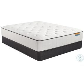 SIM 22 Vacay Firm Tight Top King Mattress with Black Luxury Motion Dual Foundation
