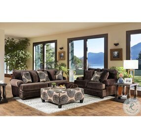 Bonaventura Brown Living Room Set
