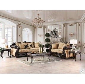 Aislynn Dark Brown Living Room Set