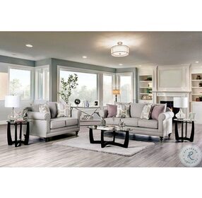 Kacey Light Gray Living Room Set