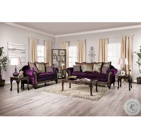 Casilda Purple Living Room Set