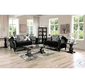 Luciano Black Living Room Set