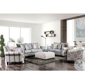 Misty Blue Living Room Set