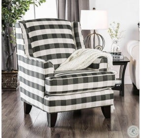 Patricia Ivory Stripe Chair