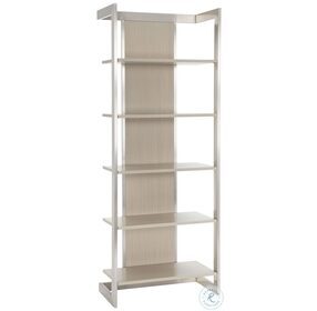 Axiom Linear Grey And Brushed Silver Etagere